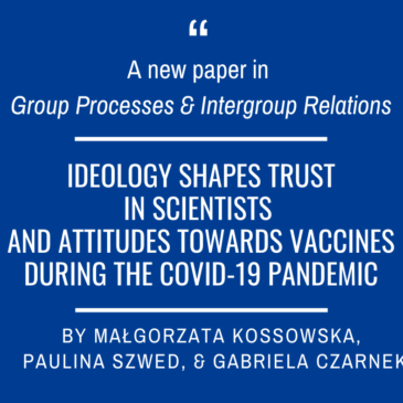 A new paper on ideology, trust in scientists, and vaccination