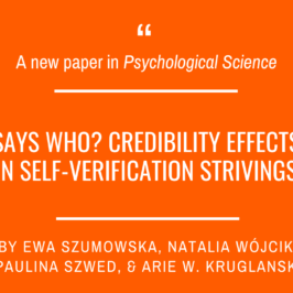 A new paper in Psychological Science!