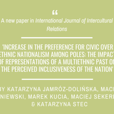 A new paper authored by Katarzyna Jamróz-Dolińska and Maciej Sekerdej from our Centre!