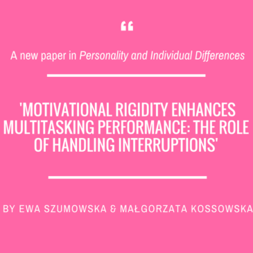 Ewa Szumowska and Małgorzata Kossowska in ‘Personality and Individual Differences’