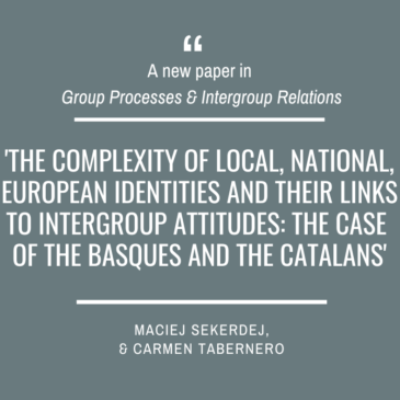 A new paper in Group Processes & Intergroup Relations by Maciej Sekerdej and Carmen Tabernero!